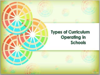 Foundations of curriculum