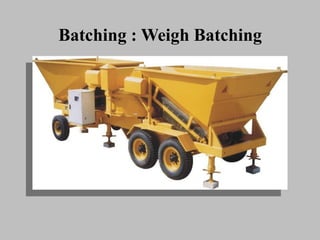 Batching : Weigh BatchingBatching : Weigh Batching
 