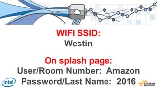 © 2016, Amazon Web Services, Inc. or its Affiliates. All rights reserved.
Shawn Gandhi
Head of Solutions Architecture, AWS Canada
August 16, 2016
Hello, Canada
@shawnagram
 