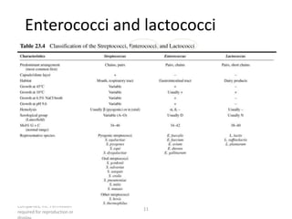 Copyright © The McGraw-Hill
Companies, Inc. Permission
required for reproduction or
11
Enterococci and lactococci
 