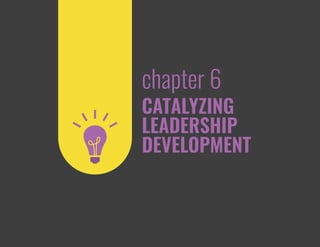 CATALYZING
LEADERSHIP
DEVELOPMENT
chapter 6
 