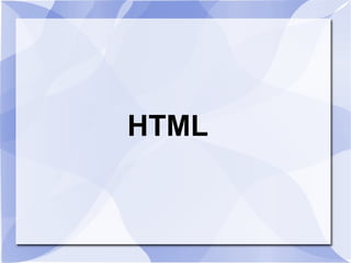 HTML 