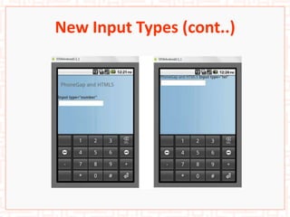 New Input Types (cont..)
 