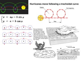 Hurricanes move following a trochoidal curve 