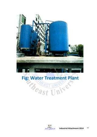 77 
Industrial Attachment-2014 
Fig: Water Treatment Plant 
 