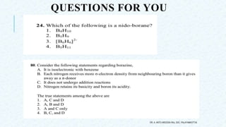 QUESTIONS FOR YOU
DR. A. ANTO AROCKIA RAJ, SXC, PALAYAMKOTTAI.
 