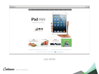360° user experience.
use white
 