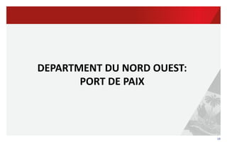 19	
  
DEPARTMENT	
  DU	
  NORD	
  OUEST:	
  
PORT	
  DE	
  PAIX	
  
 