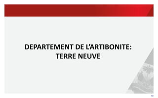 40	
  
DEPARTEMENT	
  DE	
  L’ARTIBONITE:	
  	
  
TERRE	
  NEUVE	
  
 