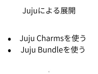 Juju
Juju Charms
Juju Bundle
!6
 