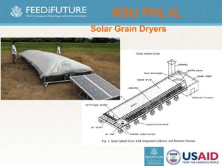 Solar Grain Dryers
KSU PHL-IL
 