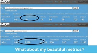 What about my beautiful metrics?
 