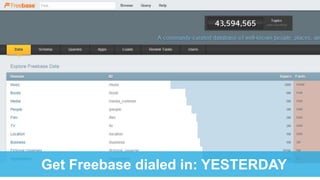 Get Freebase dialed in: YESTERDAY
 