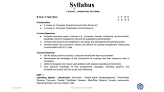 Syllabus
6/11/2023 Department of CSE (AI/ML) 2
 