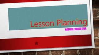 Lesson planning