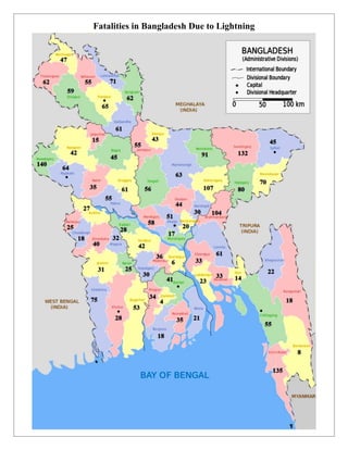 Fatalities in Bangladesh Due to Lightning
 