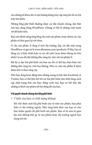 Lam it hon kiem tien nhieu hon - ebook