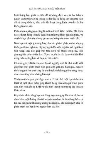 Lam it hon kiem tien nhieu hon - ebook