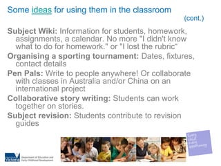 What’s a wiki?How can they be used in the classroom?