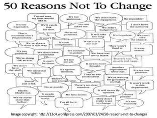 @HelenBevan #womenleadImage copyright: http://13c4.wordpress.com/2007/02/24/50-reasons-not-to-change/
 