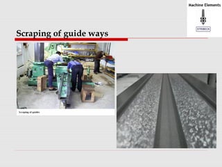 Scraping of guide ways 
 