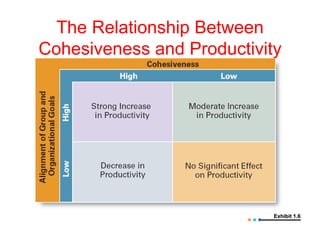 The Relationship Between
Cohesiveness and Productivity




                            Exhibit 1.6
 