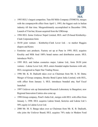 Hindustan Unilever is world’s leading producer of ice cream, with sales in more than 40 countries. Ice cream products under the Heart brand, including Cornetto, Magnum, Carte d’Or and Solero, are sold internationally. Breyers, Ben & Jerry’s, Klondike and Popsicle are leading North American-based brands. Ben & Jerry’s is also sold in Europe. Although not a separate reporting category as its results are reported within the categories above, Unilever Food solutions is a global food service business providing solutions for professional chefs and caterers. For example, it provides preprepared ingredients that save time and new ways of serving food on a large scale at consistent quality.