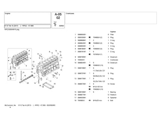 RPE200044815.png
3688692M1 61 Filler
3689350M1 22 704866A1(2)3 Plug
3688868M1 13 2! O ring
3688822M1 24 704980A1(2)3 Plug
3688855M1 15 4! O ring
3688780M1 36 704848A1(3)3 Plug
3688781M1 17 6!
707405A1(1)3
O ring
3688760M1 28 Dowel pin
704604A1 19 Crankcase
3688824M1 1410 9!
704983A1(14)3
Dowel pin
3688758M1 311 9!
17,73x6,35x1,07
Plug
3688757M1 612 9!
58,06x8,25x1,52
Plug
3688775M1 313 9!
35,23x7,94x1,52
Plug
3688673M1 1414 9!
M12x120 mmK
704696A1(14)3
Screw
3688759M1 115 9! Bearing
3688877M1 1216 Platform
3689030M1 617 Splasher
704985A1 418 M10x25 mmK Bolt
X7.6 Tier 4i (2013- ) - RPE2 - X7.660 - 6522062M3McCormick_Ne
w
 