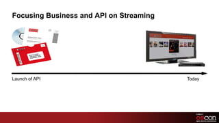 Focusing Business and API on StreamingLaunch of APIToday