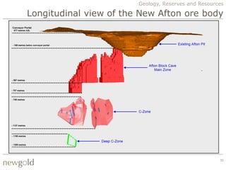 Geology, Reserves and Resources

Longitudinal view of the New Afton ore body




                                                     33
 