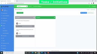 Tasks / Initiatives
 