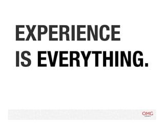 EXPERIENCE
IS EVERYTHING.
 