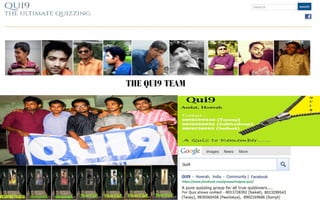 QUI9 Grand Annual Quiz - Season 11
Our Team…
 