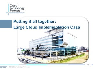 © 2013 Cloud Technology Partners, Inc.
44
Putting it all together:
Large Cloud Implementation Case
 