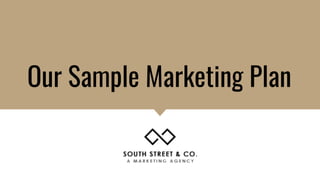 Our Sample Marketing Plan
 