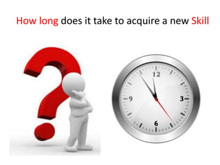 How long does it take to acquire a new Skill
 