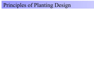 Principles of Planting Design
 