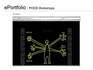 ePortfolio  :  PODS Workshops  Contrast: 