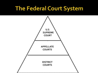 U.S. 
SUPREME 
COURT 
. 
APPELLATE 
COURTS 
DISTRICT 
COURTS 
 