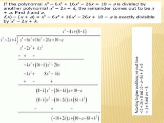 Polynomial for class 10 by G R Ahmed TGT (Maths) at K V Khanapara