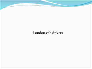 London cab drivers 