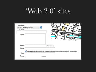 ‘Web 2.0’ sites
 