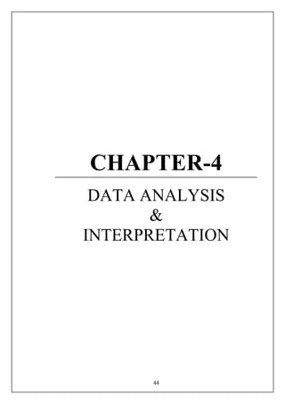 CHAPTER-4
DATA ANALYSIS
&
INTERPRETATION
44
 