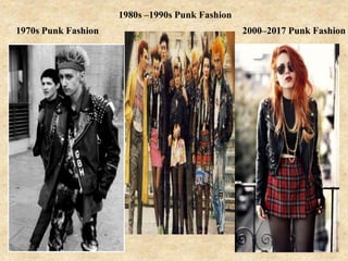 1970s Punk Fashion
1980s –1990s Punk Fashion
2000–2017 Punk Fashion
 