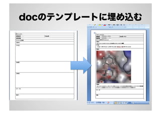 docのテンプレートに埋め込む
 