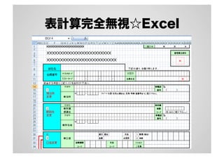 表計算完全無視☆Excel
 