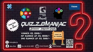 Quizzomaniac 2022 General Quiz - Prelims Q&A