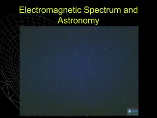 Electromagnetic Spectrum and
Astronomy

Click here

 