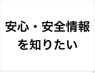 安心・安全情報
を知りたい
20

 