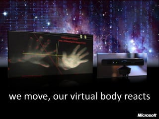 we move, our virtual body reacts
 